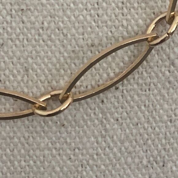 Layered Necklace Duo – Gold Tone Chain + Pastel Teardrop Beads - Picture 4 of 8